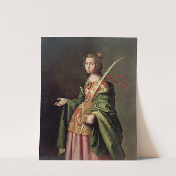 Saint Elizabeth Of Thuringia (Ca. 1635-1640) by Francisco de Zurbarán