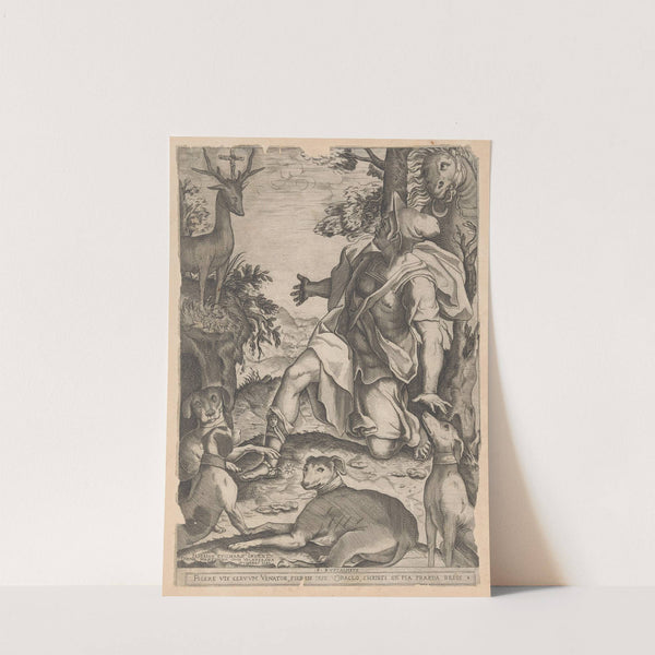 Saint Eustachius (1580) by Diana Scultori