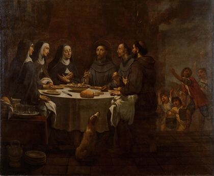 Saint Francis and Saint Clare at Supper in the Convent of Saint Damian (from 1724 until 1733)
