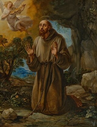 Saint Francis at prayer