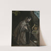 Saint Francis Kneeling in Meditation (1595-1600) by El Greco (Domenikos Theotokopoulos)