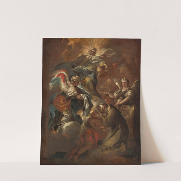 Saint Francis Refuses The Priesthood, A Bozzetto by Francesco Solimena