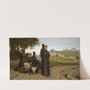 Saint Francois D’assise Transporte Mourant a Sainte-Marie Des Anges, Benit La Ville D’assise (1856) by François-Léon Benouville