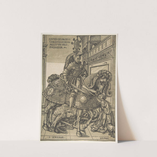Saint George on Horseback (1508) by Hans Burgkmair The Elder