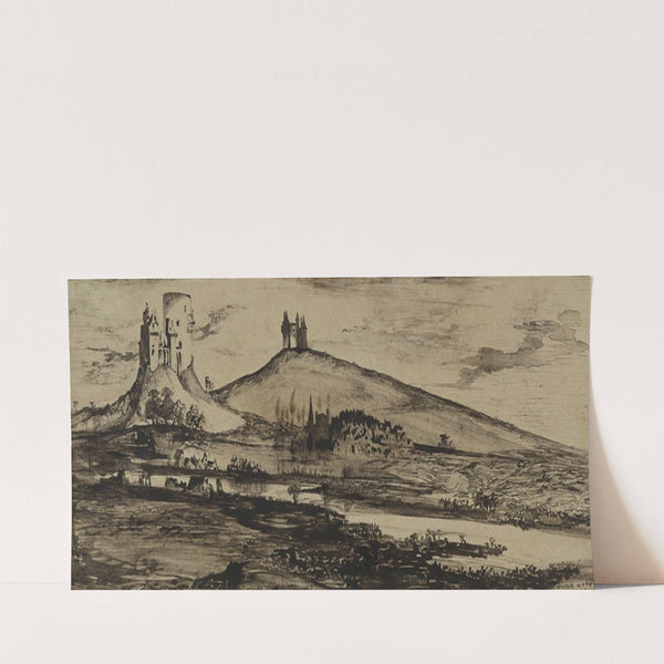 Saint-Goarshausen (1842) by Victor Hugo