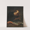 Saint in Prayer before a crucifix by Giuseppe Maria Crespi