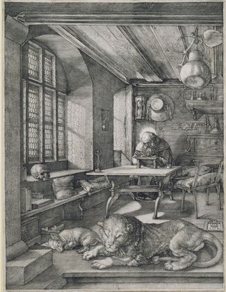 Saint Jerome in his Study