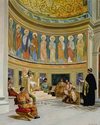 Saint John Chrysostom Exiled By The Empress Eudoxia