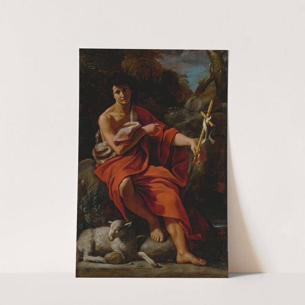 Saint John the Baptist in the wilderness by Giovanni Lanfranco