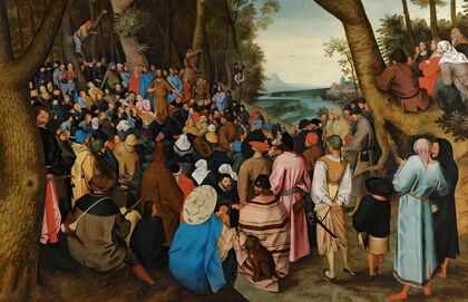 Saint John The Baptist Preaching To The Masses In The Wilderness