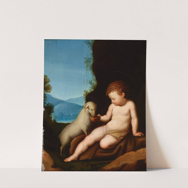 Saint John the Baptist Watering the Lamb by Anonymous