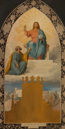 Saint Joseph aux pieds de Jésus Christ