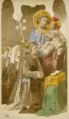 Saint-Joseph et l’Enfant JÃ©sus parmi une famille en priÃ¨re