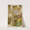 Saint-Joseph et l&#039;Enfant Jésus parmi une famille en prière by Prosper Lafaye