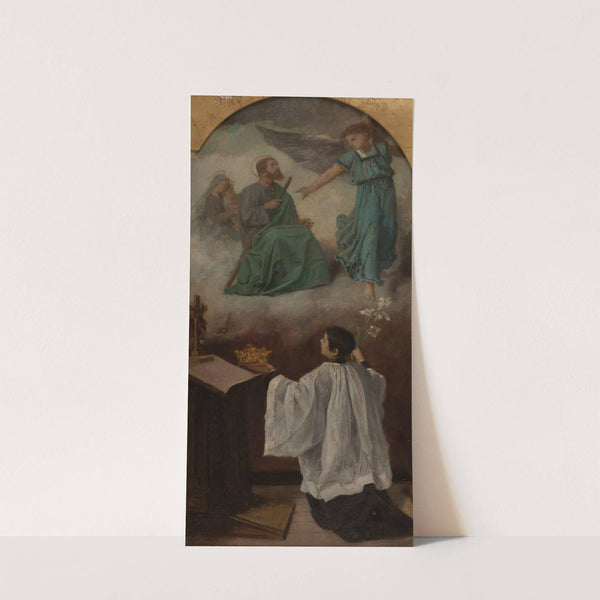 Saint Louis de Gonzague en contemplation devant les vertus de Jésus ou La vision de saint Louis de Gonzague (1870) by Isidore Patrois