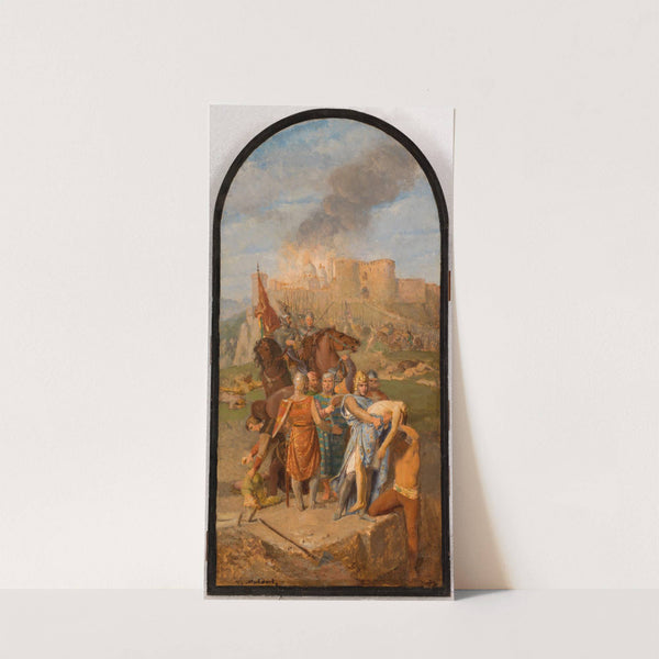 Saint Louis enterre les pestiférés à Damiette (1864 - 1870) by Louis Matout