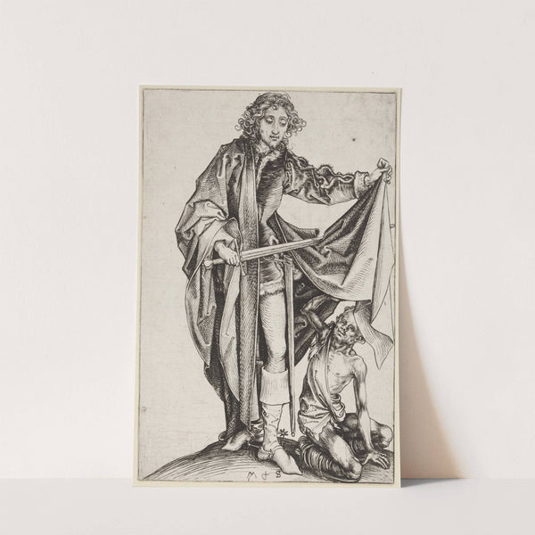 Saint Martin and the Beggar by Martin Schongauer