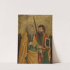 Saint Peter And Another Male Saint In A Rocky Landscape by Master of 1458