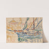 Saint-Tropez. Les tartanes by Paul Signac
