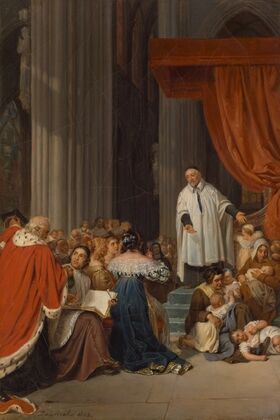 Saint Vincent de Paul Preaching to the Court of Louis XIII on Behalf of the Abandoned Children