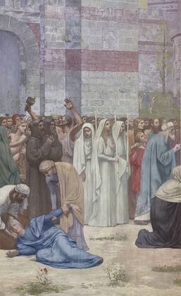 Sainte Geneviève ravitaillant Paris assiégé (1889-1898)