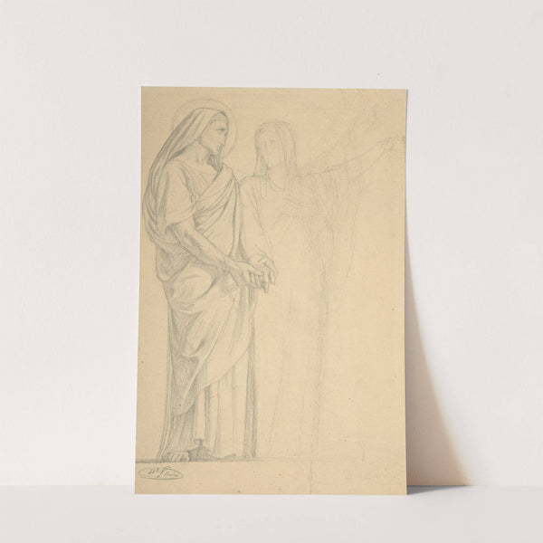 Saints Adrian and Natalia by Jean-Hippolyte Flandrin