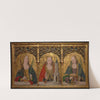 Saints Apollonia, Barbara, and Agatha (1490-1500) by Master Alejo