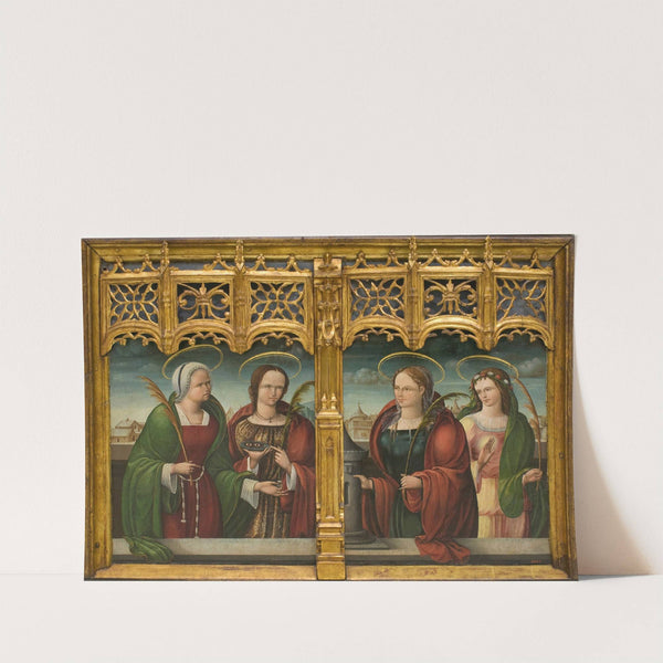 Saints Apollonia, Lucy and Barbara and another Holy Martyr (from 1530 until 1537) by Andrés de Melgar