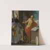 Saints Augustine And Jerome In A Classical Setting by Emilian School