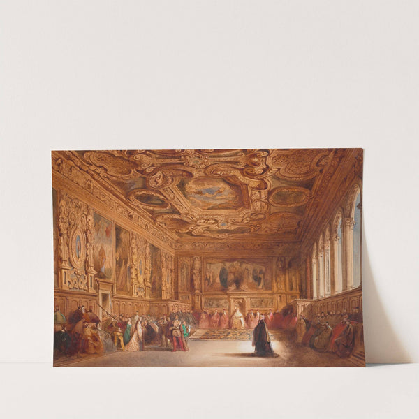 Sala del Senato, Doge’s Palace, Venice by William Henry Lake Price