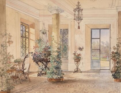 Sala Terrena in einem Schlößchen