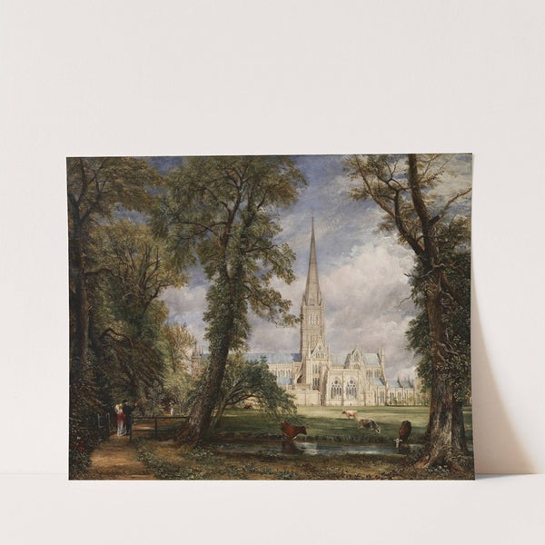Salisbury Cathedral from the Bishop&#039;s Garden by John Constable