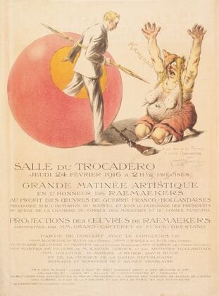 Salle du TrocadÃ©ro . . . Grande matinÃ©e artistique en l’honneur de Raemaekers