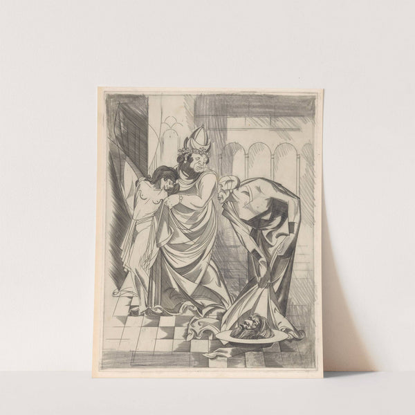 Salome, Herodes en de beul met het hoofd van Johannes de Doper by Johannes Josephus Aarts