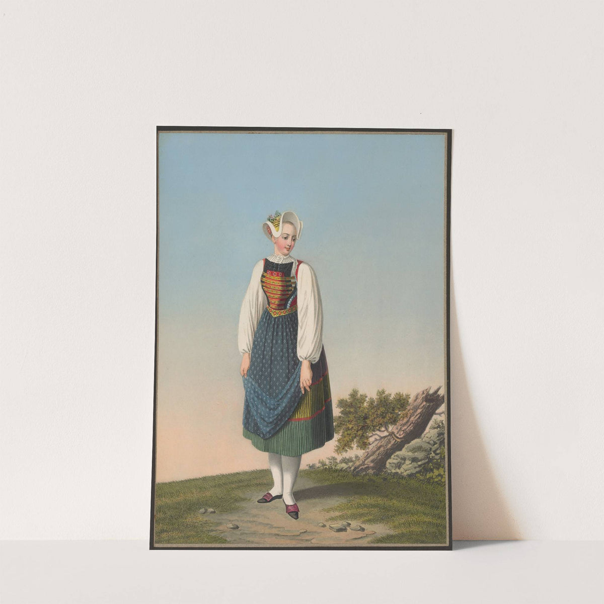 Salomé Kalk, De Sulzthal, au Canton d’Argovie, Fille d’un Laboureur aisé (1825-1830) by Jean Emmanuel Locher
