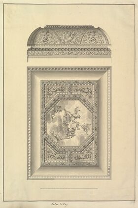 Salon Ceiling, Houghton Hall, Norfolk