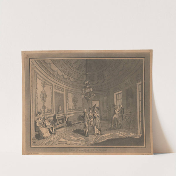Saloon at the Marine Pavilion by Thomas Rowlandson