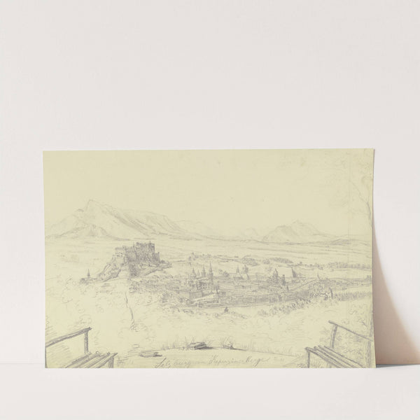 Salzburg vom Kapuzinerberg aus gesehen by Ludwig Daniel Philipp Schmidt
