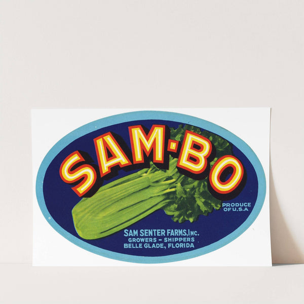 Sam-Bo Produce Label (1930-1950)