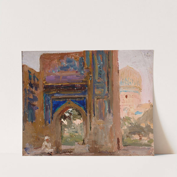 Samarkand – Gur-i Amir, Tamerlane’s mausoleum. From the journey to Turkestan (1912) by Jan Ciągliński