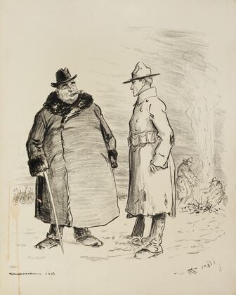 Sammy to manufacturer of army overcoats (1918)