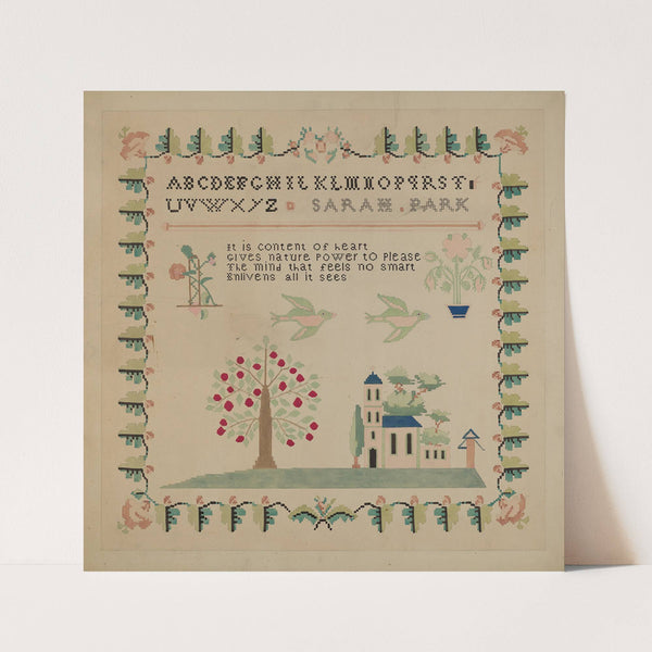 Sampler by Dorothy Posten