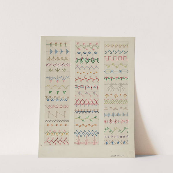 Samples of Stitching by Edith Towner