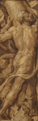 Samson Shattering the Pillars of the Temple