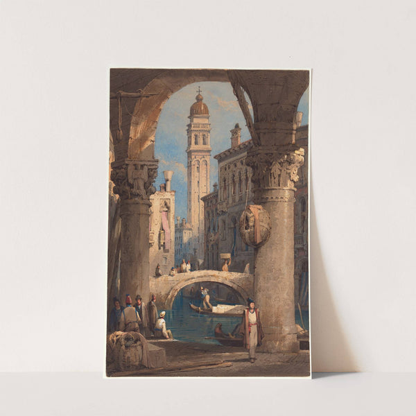 San Giorgio dei Greci, Seen from an Arcade by Samuel Prout