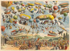 Sanatoir aérien du docteur Farceur, bureau volant de mariage, police aérienne (objets volants de fantaisie) (1890)