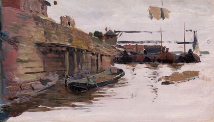 Sand workers, sketch (1886 - 1887)
