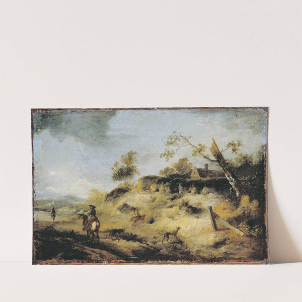 Sandbank with Travellers by Philips Wouwerman