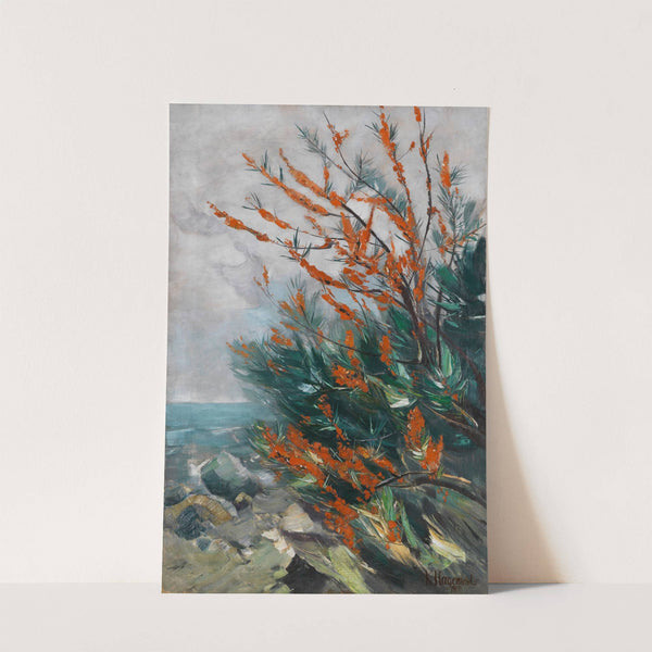 Sanddornstrauch an der Meeresküste (1914) by Karl Hagemeister