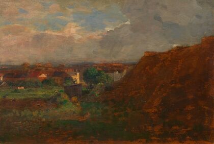 Sandgrube mit Blick auf Pötzleinsdorf (1911–1916)